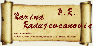 Marina Radujevčanović vizit kartica